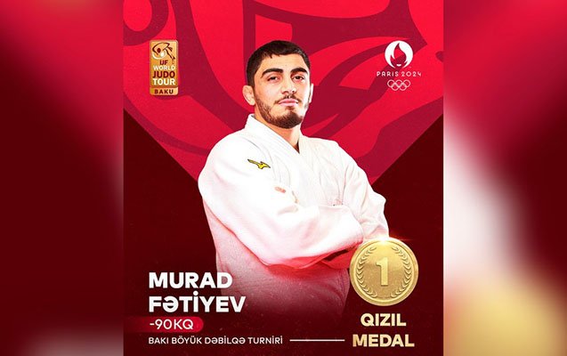 Daha bir cüdoçumuz qızıl medal qazandı