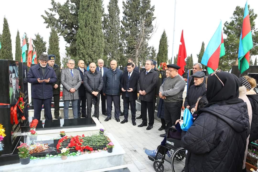 Laçında həlak olan hərbi qulluqçunun qırx mərasimi təşkil olunub