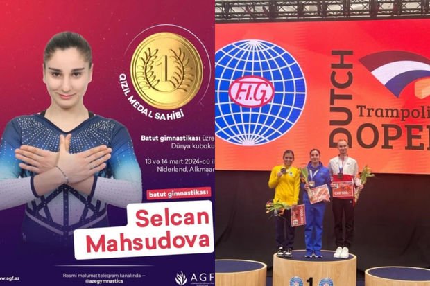 Azərbaycan gimnastı Dünya Kubokunda qızıl medal qazanıb