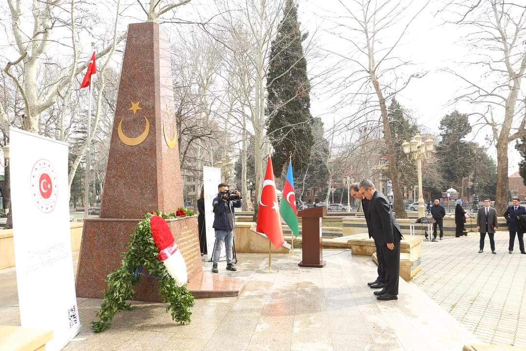 Gəncədə Çanaqqala Zəfərinin 109-cu, İstiqlal marşının qəbulunun 103-cü ildönümləri qeyd olunub 