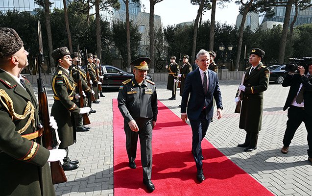 Zakir Həsənov NATO-nun Baş katibi ilə görüşüb - Fotolar