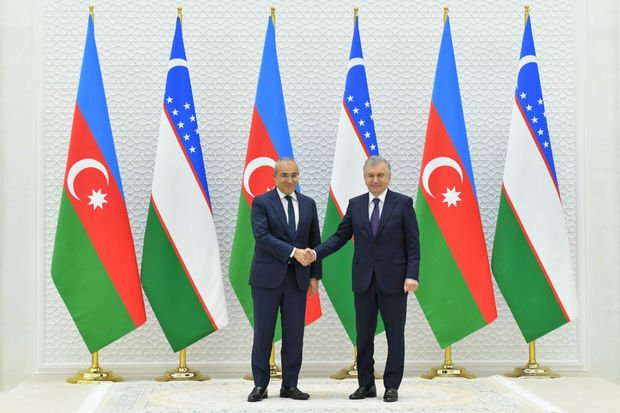 Şavkat Mirziyoyev Mikayıl Cabbarovu qəbul edib - FOTO