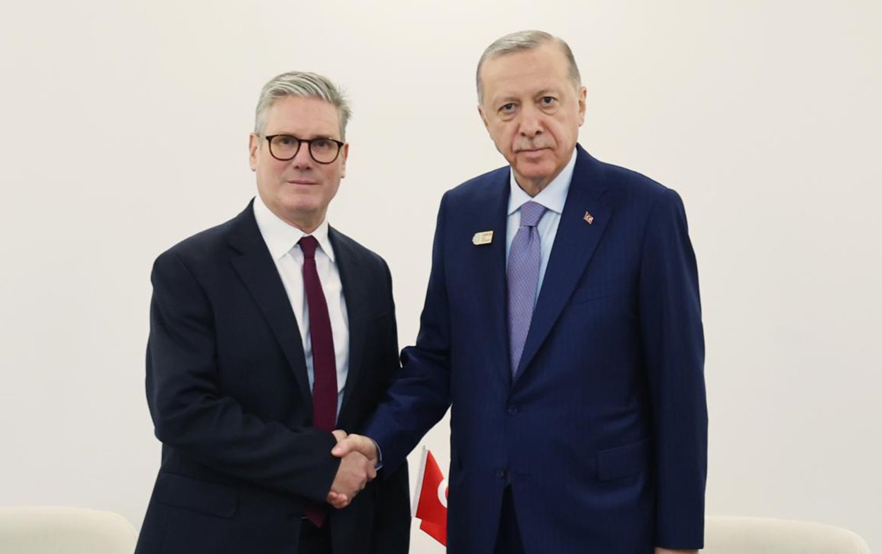 Ərdoğan Starmeri qəbul etdi
