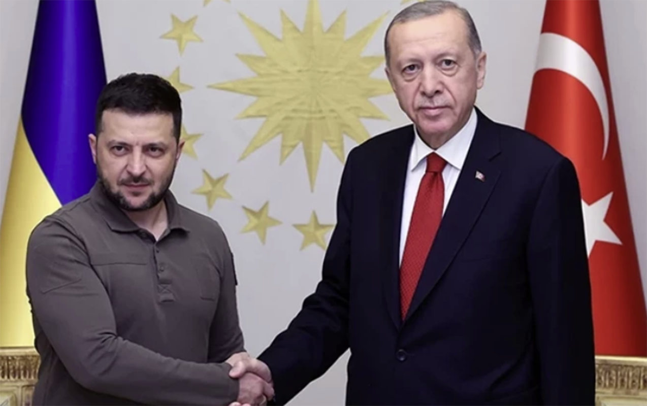 Ərdoğanla Zelenskinin görüşü başladı