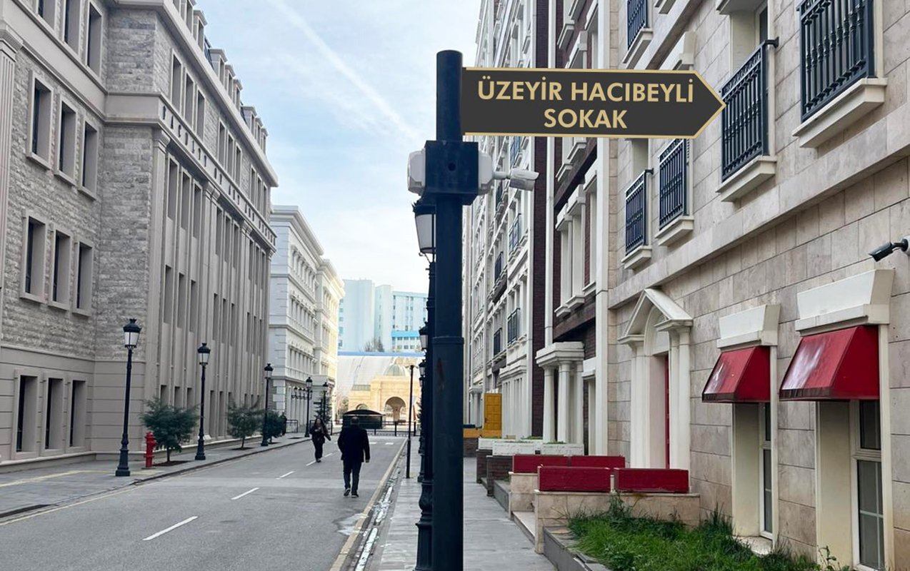 Türkiyədəki bu küçəyə dahi Üzeyir Hacıbəylinin adı verildi - Fotolar
